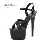 Женские босоножки Shuzumiao, на очень высоком каблуке, на платформе, водонепроницаемые, для лета