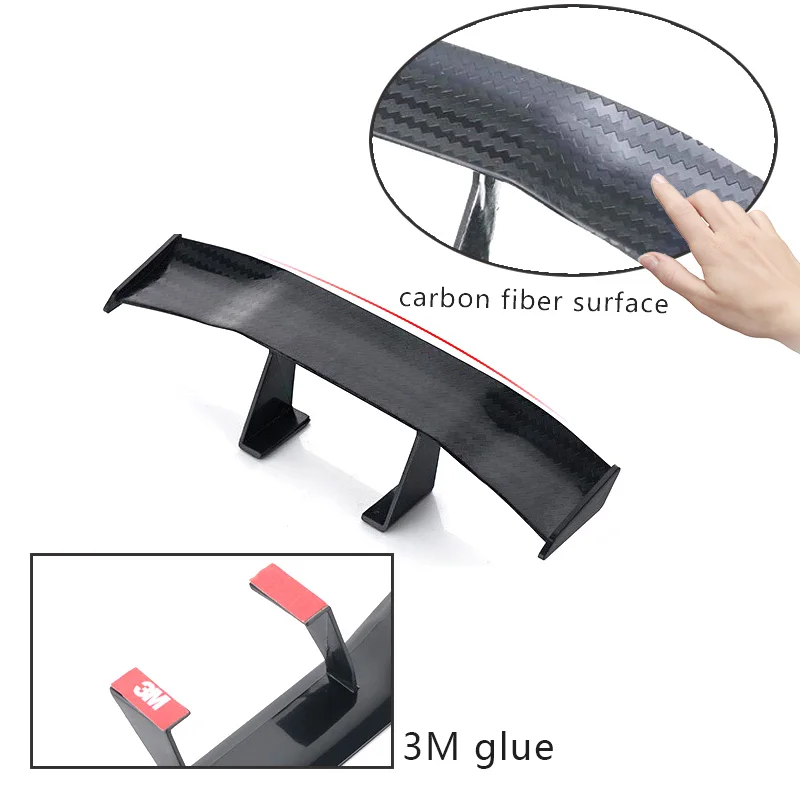 Универсальный автомобильный мини спойлер АБС пластик Углеволокно с клеем 3 м