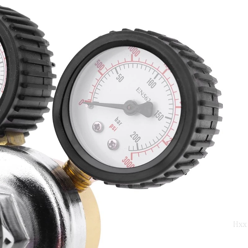 Hiqh регулятор качества CO2 Keg регулятор подачи пива с предохранительным клапаном для газа 0-3000PSI(двойной датчик) редуктор углекислого газа