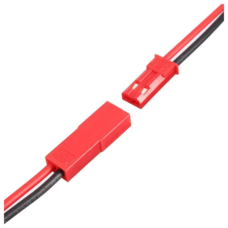 10 Pairs 2 Pin JST Plug Socket Connector M to F 110mm Cable Wire Red Black | Обустройство дома