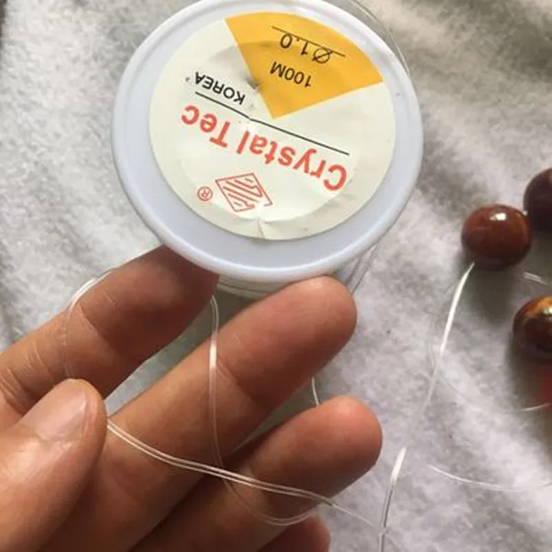 100m/Roll Strong Elastic Crystal Beading Cords 0.5-1.5mm for DIY Beaded Bracelets Jewelry Making Stretch Thread String L - купить по