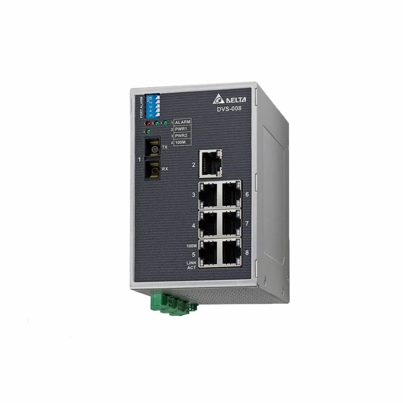 

Совершенно новый аппарат не Привязанный к оператору сотовой связи Delta DVS-008I00 non-управляемых 8-портовый промышленного класса 100M Ethernet-коммутат...