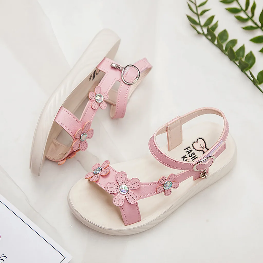 

SAGACE Girl Sandals For Kids Shoes Cute Flower Princess Shoes Toddler Casual Bohemian Summer Outdoor Soft Bottom Sandals Shoes