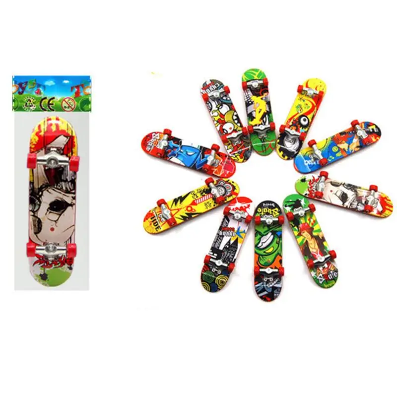 

2PCS Finger Board Tech Mini Skateboards Alloy Stent Party Favors Gift
