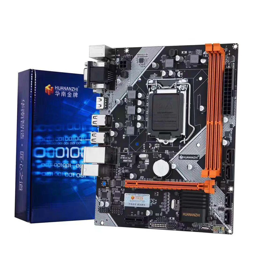 Huananzhi B75 настольная материнская плата LGA1155 для i3 i5 i7 cpu поддержка памяти ddr3