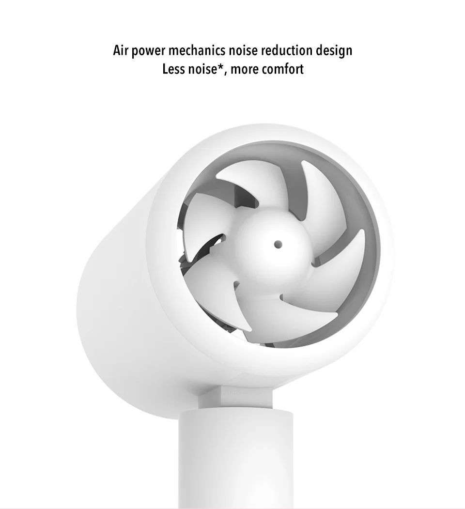 Xiaomi Mijia отрицательных ионов Портативный складной фен не наносит вреда десяти миллионов Отрицательных Ионов Салон класса