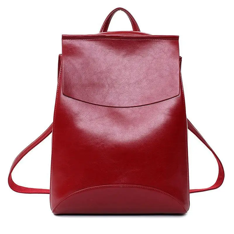 

Women's leather backpack, fashion women's leather backpack, College style schoolbag travel bag,for young people, high quality