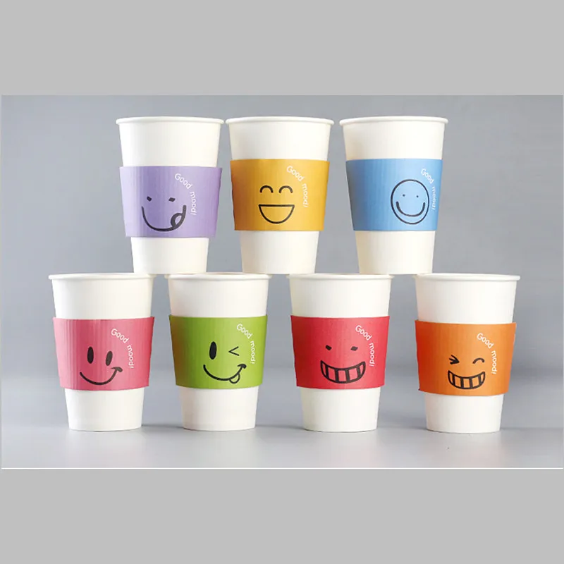 50 шт в наборе высокое качество одноразовые чашки для кофе с белой толстой