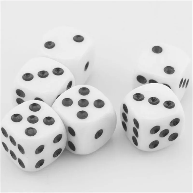 Набор игральных костей D6 6 сторон 16 мм 50 шт. | Спорт и развлечения