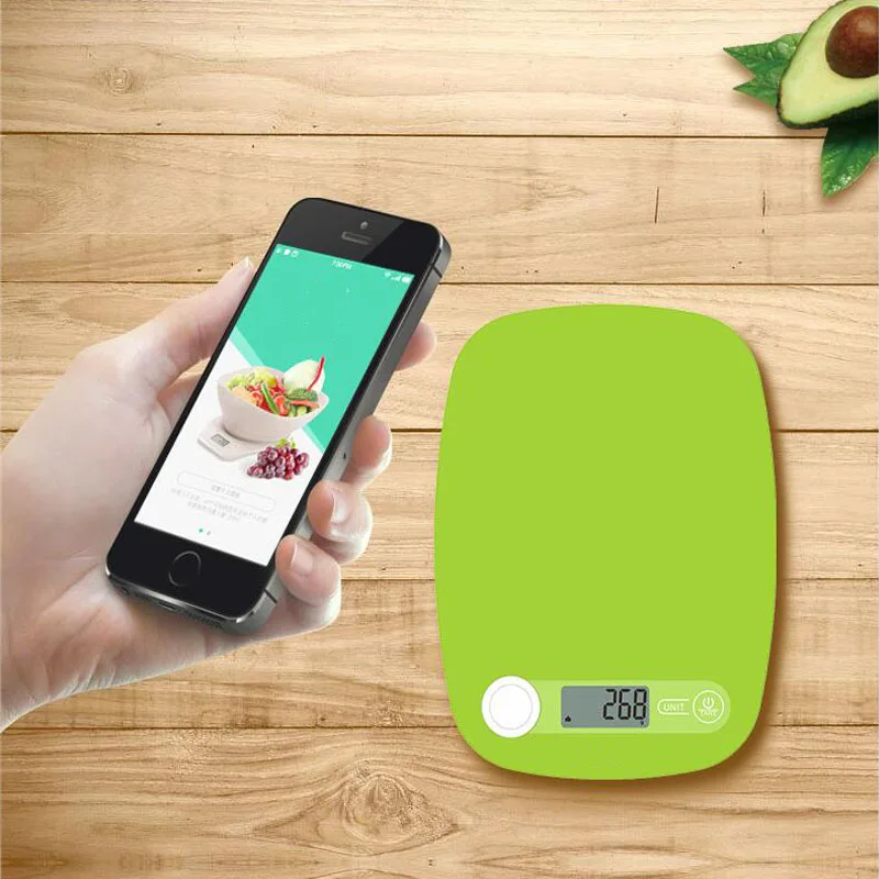 

5kg Round Electronic Kitchen Scale Mini Digital Electronic Scale Baking Tea Food Weighing Balance Electronic Scale