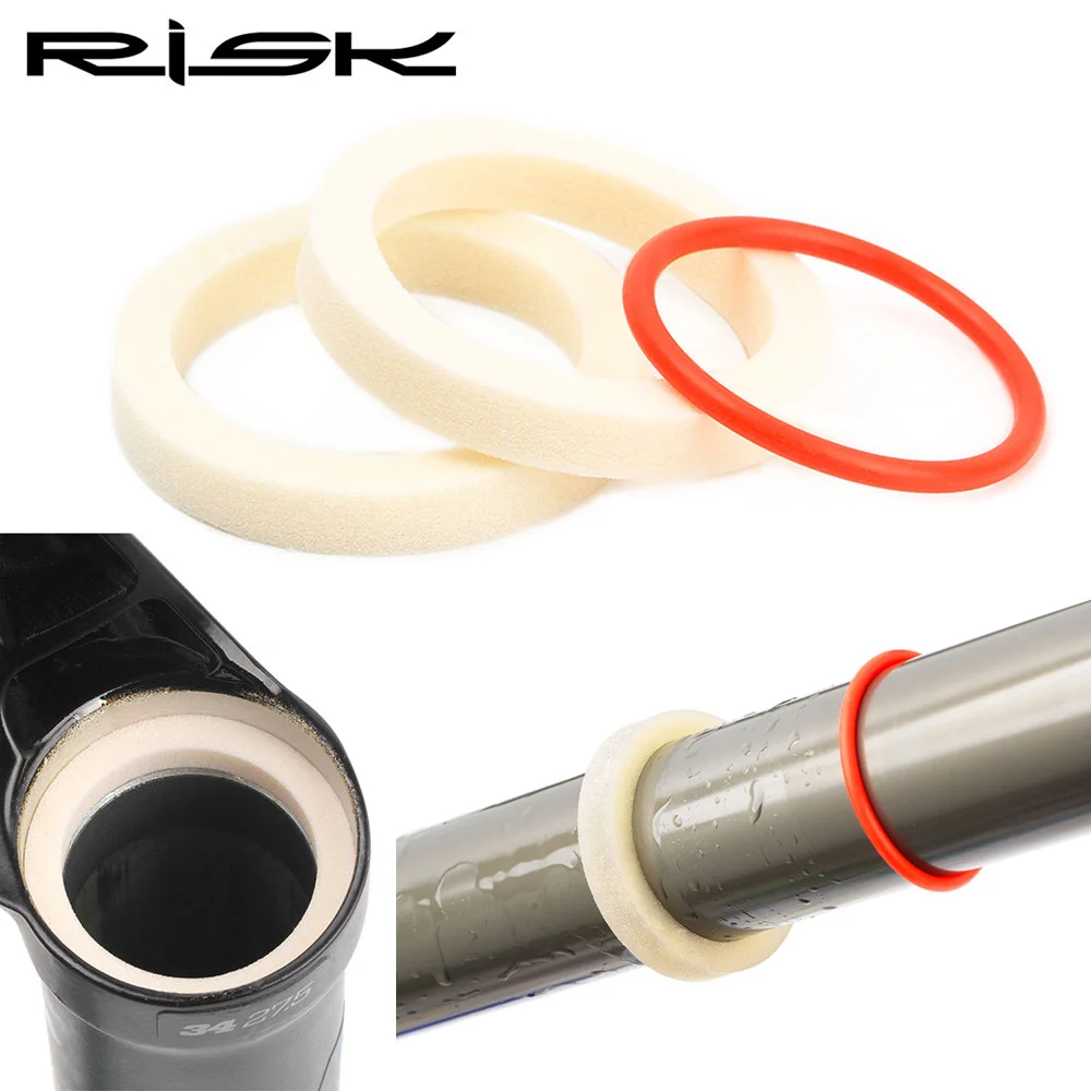 

RISK Bike Front Fork Bicycle Sponge Ring Oil Sealed Foam 32/34/35/36mm For Fox Rockshox Manitou Sponges And Itinerary O-ring