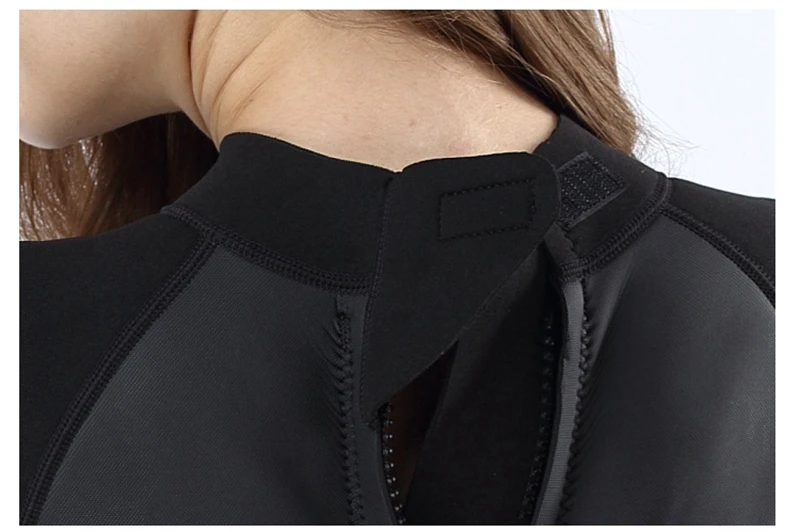 Women 2mm neoprene wetsuit Elastic Black Surf Diving Equipment suit clothing Long one piece Tight Warm surfing Beach Swimsuit
