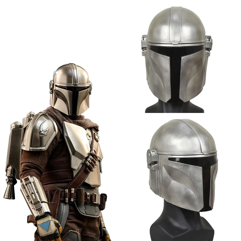 

Movie Reneecho The Mandalorian Helmet Latex Soldier Warrior Mask