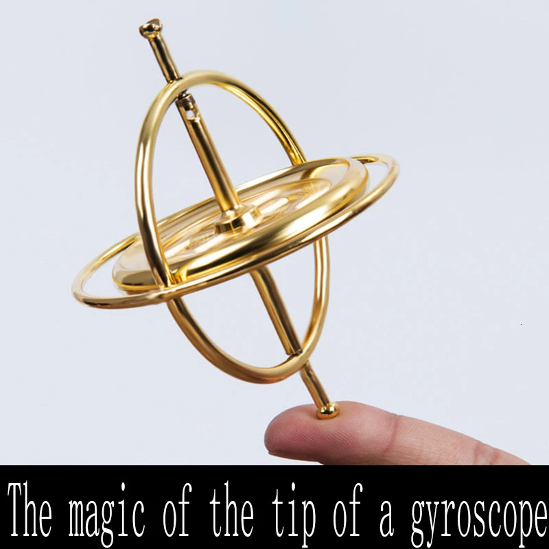 

Scientific Educational Creative Metal Finger Gyroscope Gyro Top Pressure Relieve Classic Toy Traditional Learning Toy For Kids