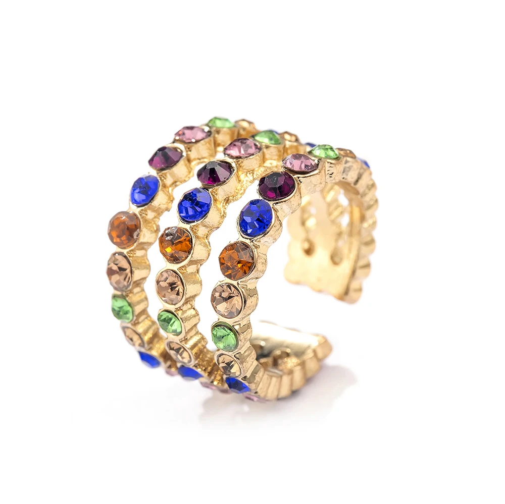 Хит продаж 2019 серьги-клипсы с кристаллами для женщин разноцветные металлические