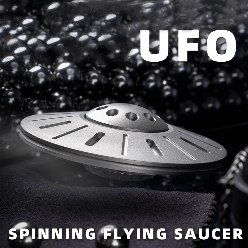 

MCZHI UFO гироскоп для пальцев Спиннер из титанового сплава взрослая декомпрессионная игрушка настольное украшение EDC