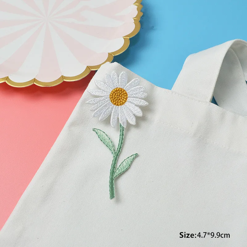 1 шт. новая Цветочная вышивка маргаритки|Заплатки| |