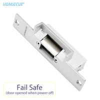 homsecur us delivery fail safe electric strike pvc door lock for access control system