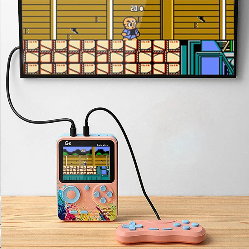 Портативная игровая мини-консоль 500 встроенных классических игр 3 дюйма