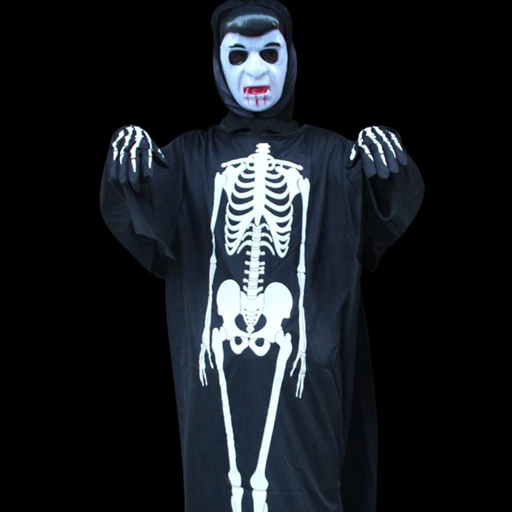 

cosplay children's Halloween horror costume costume party adult skeleton clothing skull thriller skeleton ghost clothing 2022