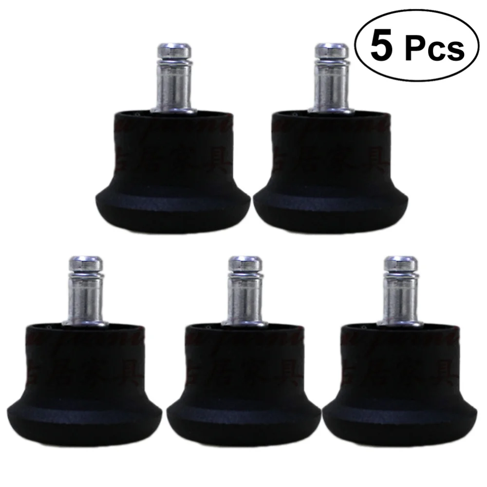 

5pcs Chairs Glide Castors Glides Replacement Furniture Floor Gliders for Office Home(Black)