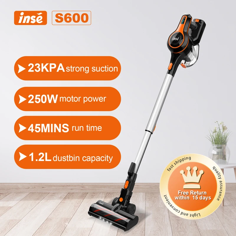 Беспроводной пылесос до 40 минут работы 2500 мАч перезаряжаемая батарея 23 кПа