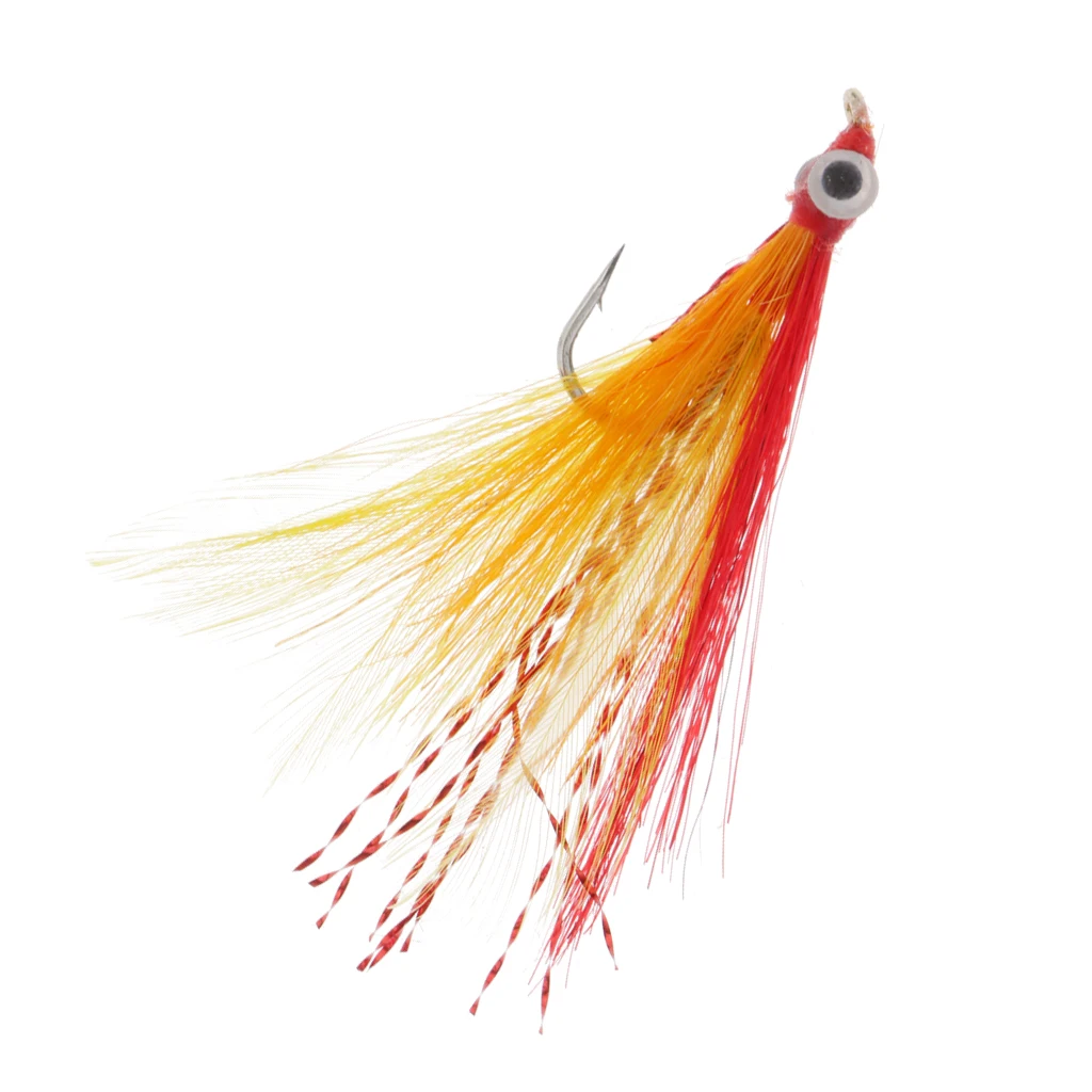 Clouser Minnow Fly Fishing бас мухи ручной вязки плавающие на воде Surfece|Наживки для рыбной