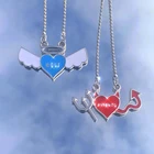 Ювелирные изделия Y2K, ожерелье в форме сердца, ангела, крыла демона, для женщин, металлическое панк, винтажное ожерелье Harajuku, эстетические подарки, Новинка