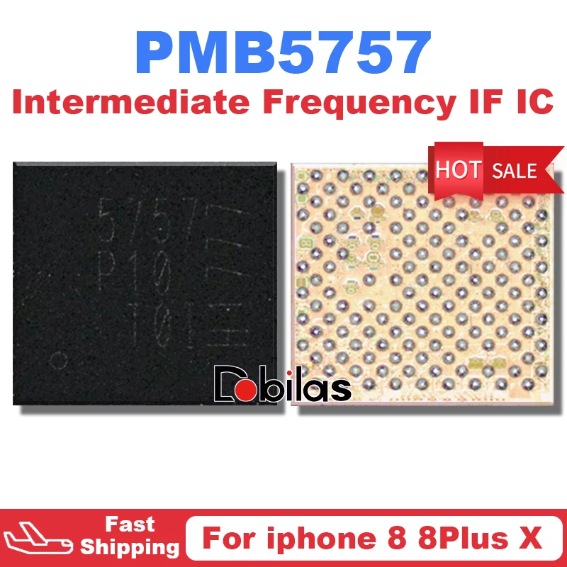 

5pcs/Lot 5757 PMB5757 For iPhone 8 8 Plus X Intermediate Frequency IF Transceivers IC For Intelversion Integrated Circuits Chip