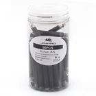 Набор цветных чернильных картриджей, 50 шт., для перьевая ручка Jinhao, 2,6 мм, универсальные стандартные заправляемые Канцтовары, для офиса, школы, письма F612