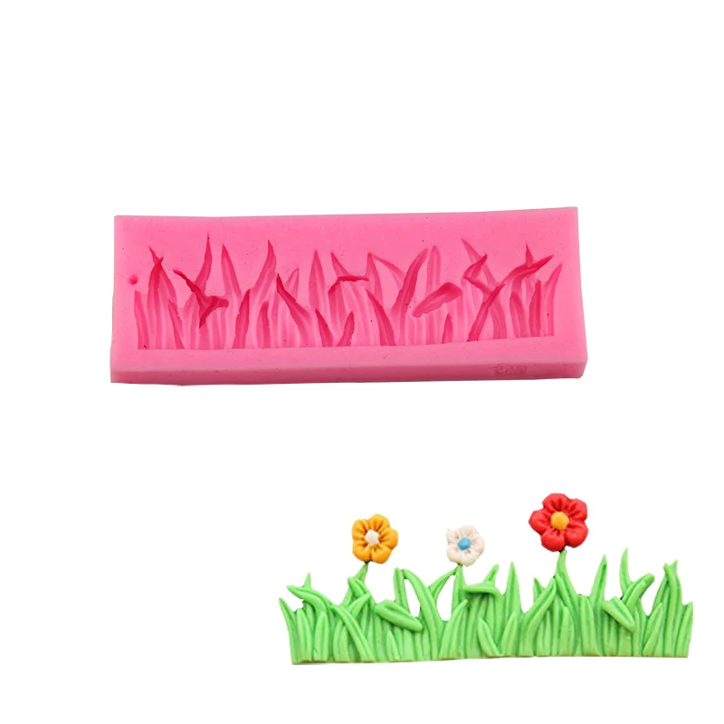Силиконовая форма для торта в виде зеленой травы 3D украшения инструменты выпечки
