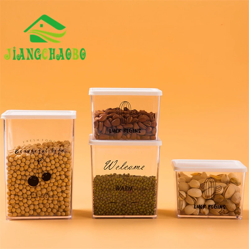 Высококачественные пластиковые герметичные банки 1 шт. кухонная коробка для