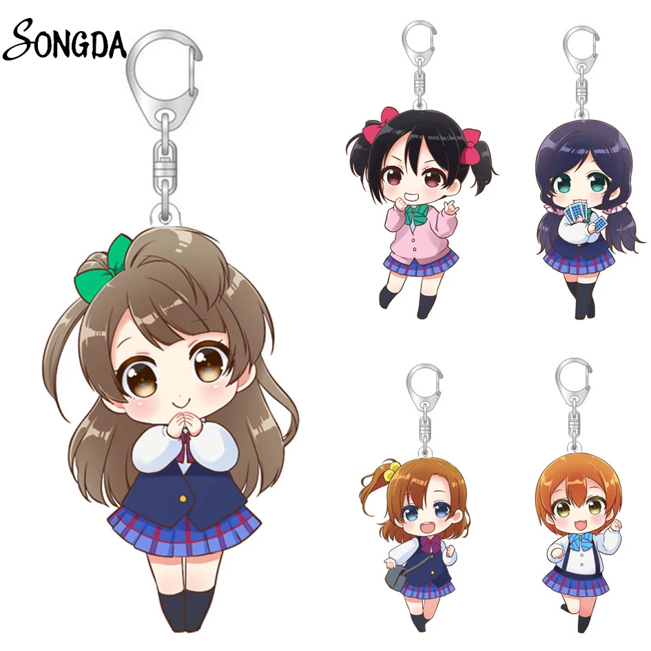 Аниме Lovelive акриловый брелок с подвеской милые Кодори мини-брелок держатель для