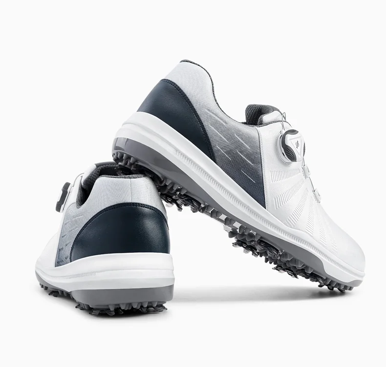 MicrofiberLeather PGM Men Sneakers Sports Golf Movable Nail Shoes Waterproof Non-slip Breathable Rotation Knobs Buckle Shoelaces