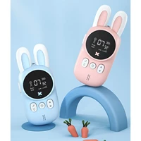 2pcs portable kid walkie talkie mini toys transceiver 2 way long range radios set kids toy cute rabbit walkie handheld talk toys