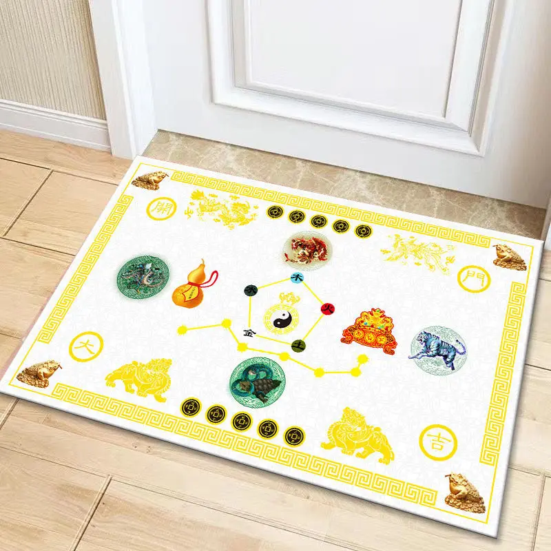 Коврик для дверей с изображением семи звезд девять удачи тайчи пять элементов