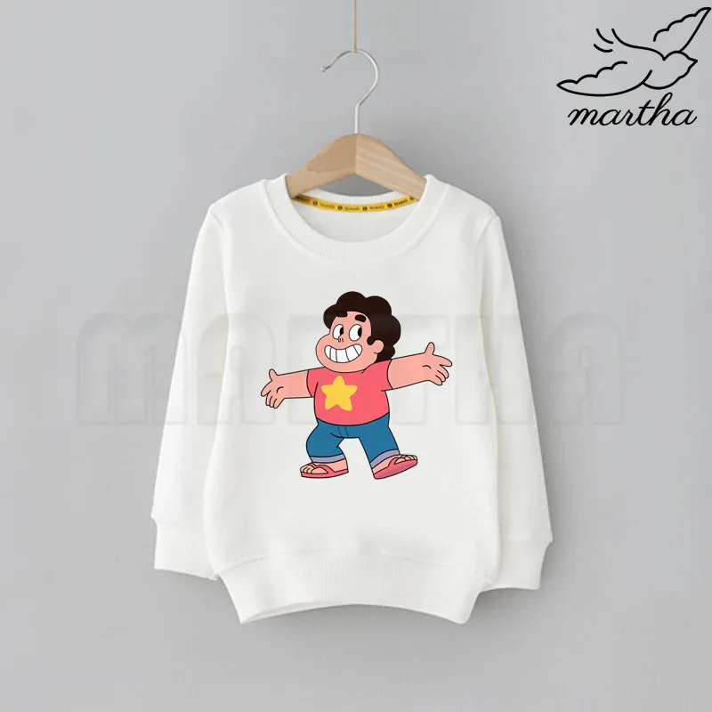 Детские толстовки с капюшоном принтом Стивен Вселенная милые детская одежда