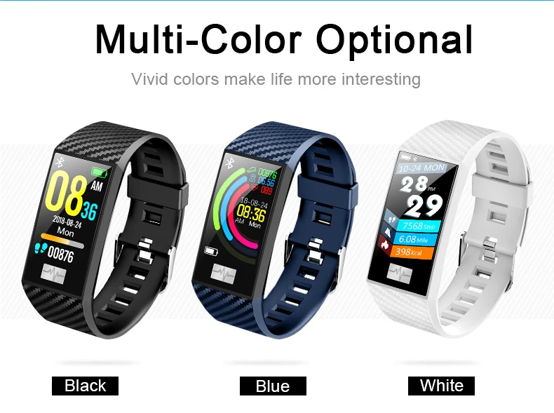 KSUN KSS701 Смарт-часы фитнес-браслет MiBand Band 3 большой сенсорный экран oled-сообщение частота сердечных сокращений смарт-браслет