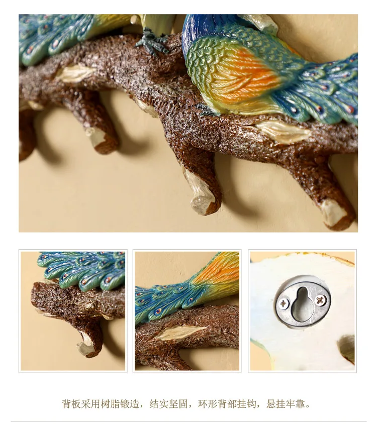 

American pastoral creative hook wall hanging coat hook door decoration key hook porch rack wall hanger