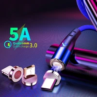 5a magnetic charger micro usb type c cable super fast charging usb c for iphone samsung xiaomi huawei android phone data cord