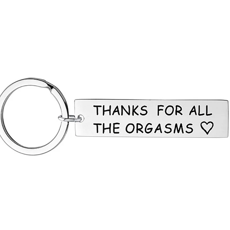 Длинный брелок из нержавеющей стали с изображением оргазма хороший подарок для