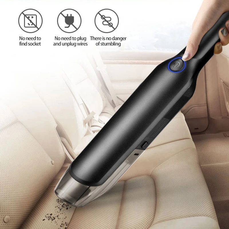 

Portable Car Vacuum Cleaner Wireless Rechargeable Household Handheld Automatic Vacuum Cleaner 13000pa High Suction Power