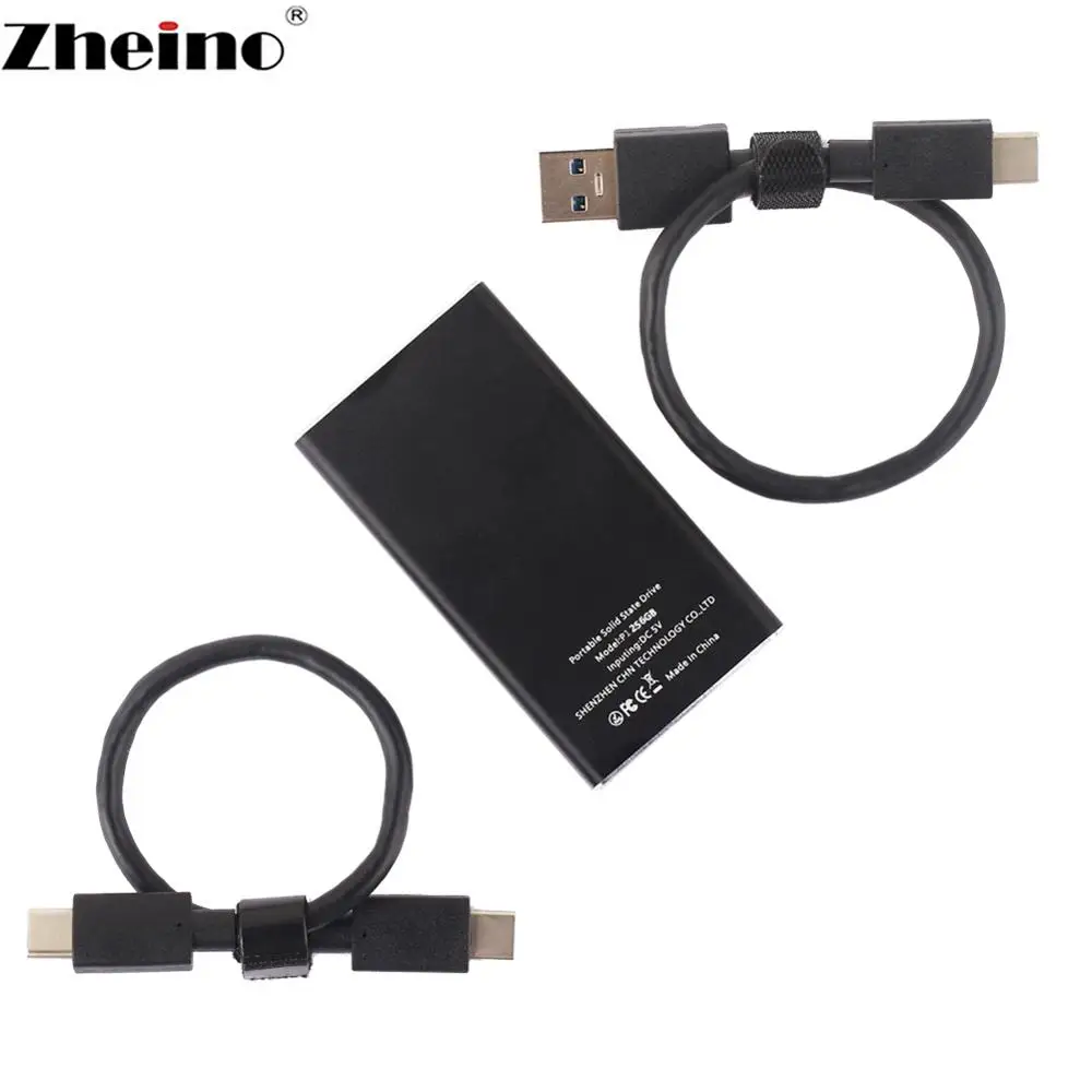Zheino портативный SSD P1 256 Гб OTG USB 3 1 Type C внешний твердотельный жесткий диск для
