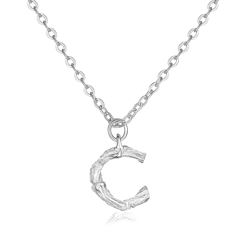 TONGZHE очаровательные ожерелья с буквами из стерлингового серебра 925 пробы для