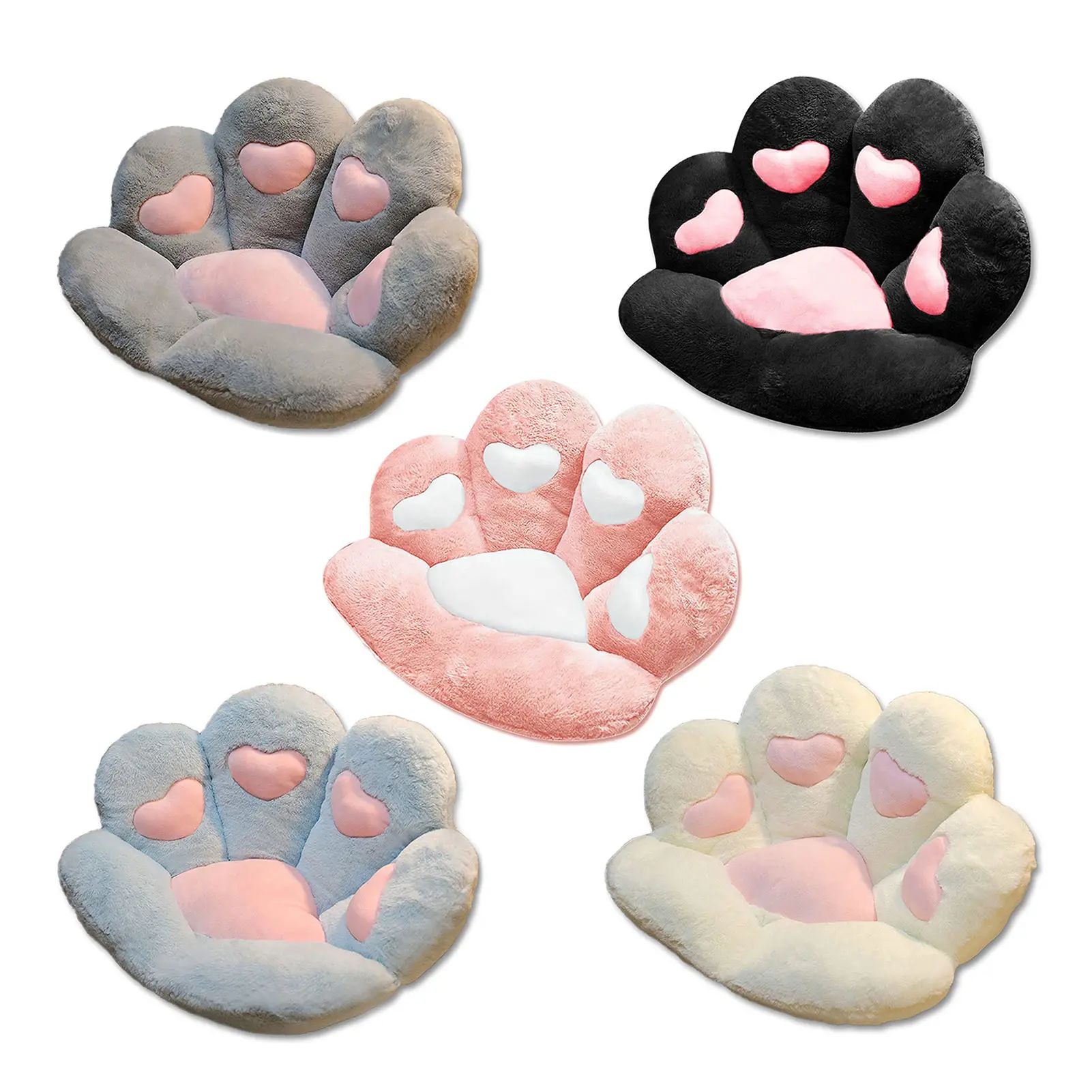 

Cute Cat's Paw Shape Seat High-Quality Plush Cushion Cat-Paw Shape Lazy Sofa Chair Cushion Floor Mat 5 Colors upgrade
