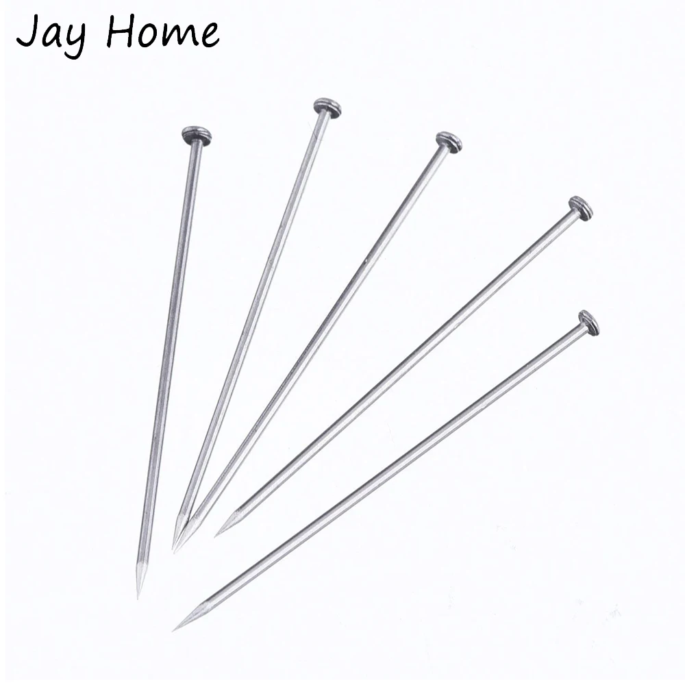 300 шт. 35 мм Нержавеющая сталь швейные булавки прямые лоскутное шитье шпильки