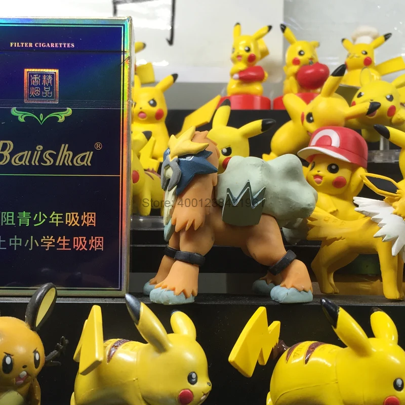 TAKARA TOMY настоящая кукла Покемон T-arts Entei модель экшн-фигурка коллекция игрушек для