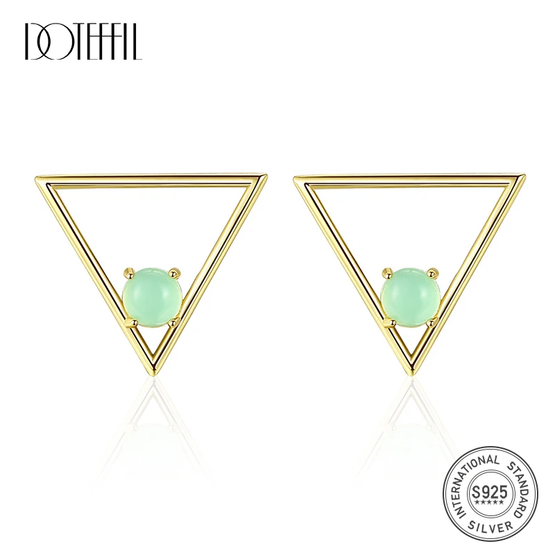 

Женские треугольные серьги-гвоздики из серебра 925 пробы с кристаллами