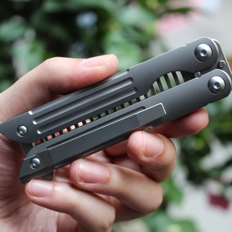 Титановый сплав двуглавый гребень для самообороны защита инструменты