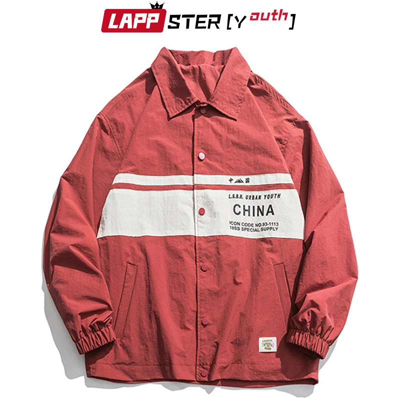 LAPPSTER Мужская Лоскутная куртка в уличном стиле ветровка 2019 s Harajuku куртка-бомбер